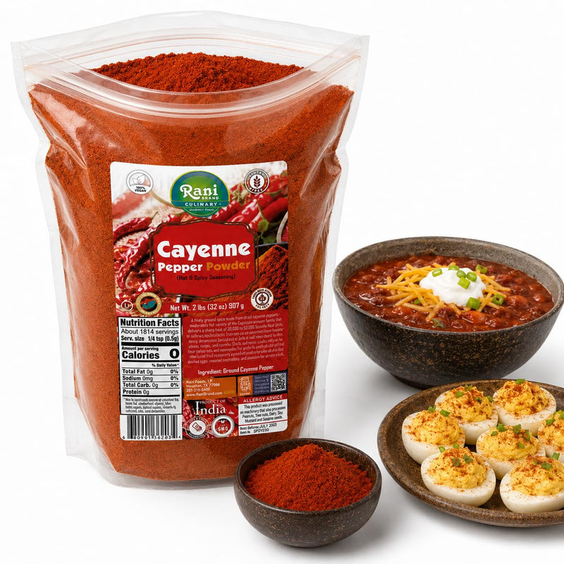 Rani Cayenne Pepper Powder (Hot & Spicy Seasoning) 32oz (2lbs) 908g ~ All Natural | Gluten Free | NON-GMO | Kosher | Vegan | Product of India
