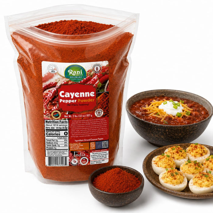 Rani Cayenne Pepper Powder (Hot & Spicy Seasoning) 32oz (2lbs) 908g ~ All Natural | Gluten Free | NON-GMO | Kosher | Vegan | Product of India