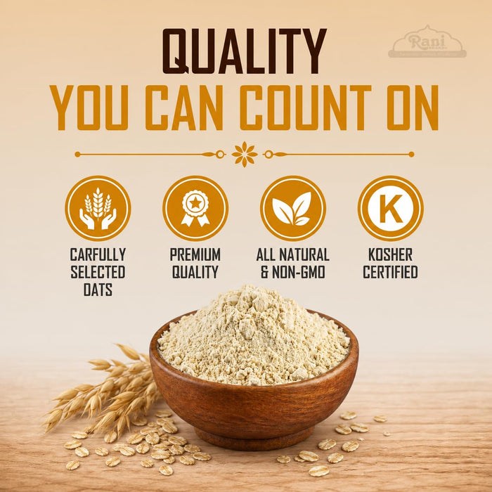Rani Oat Flour 128oz (8lbs) 3.63kg Bulk ~ All Natural | Gluten Free | NON-GMO | Kosher | Vegan | Product of USA