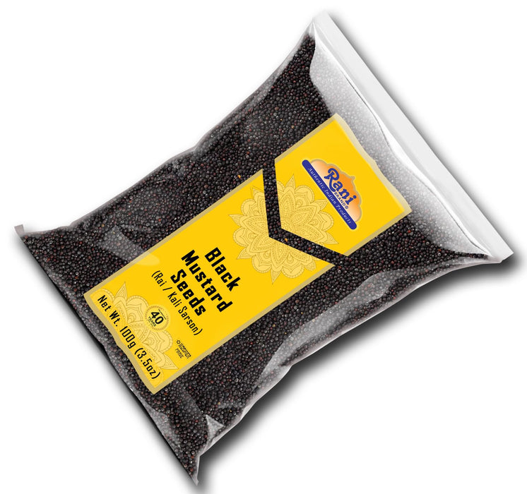 Rani Black Mustard Seeds Whole {10 Sizes Available}