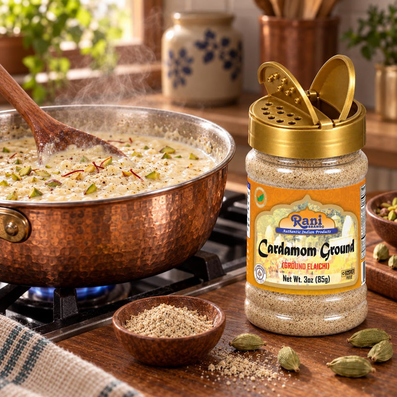 Rani Cardamom (Elachi) Powder 3oz (85g) PET Jar ~ All Natural | No Color added | Gluten Friendly | Vegan | NON-GMO