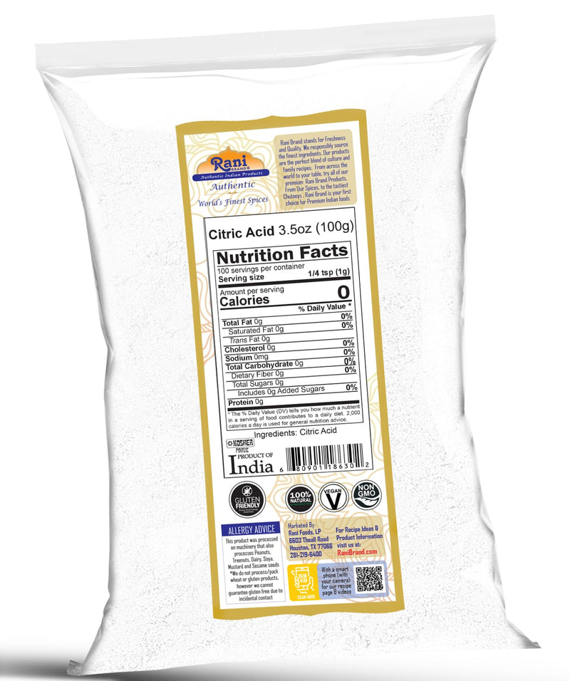 Rani Citric Acid {3 Sizes Available}