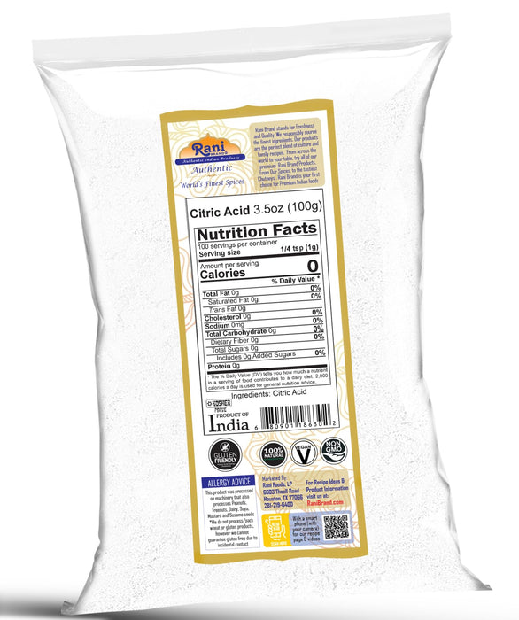 Rani Citric Acid {3 Sizes Available}