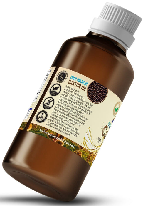 Rani Castor Oil 16.9 Ounce (500ml) Cold Pressed | 100% Natural | NON-GMO | Kosher | Vegan | Gluten Free | Indian Origin