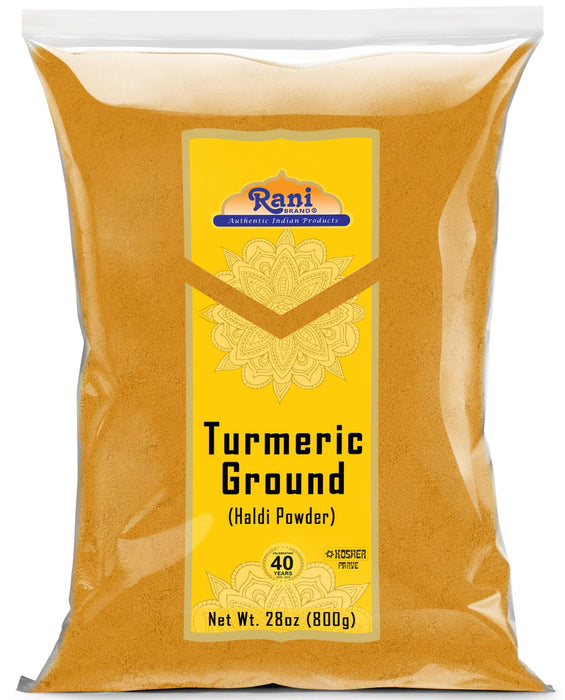 Rani Turmeric (Haldi) Root Powder Spice, (High Curcumin Content) 28oz (800g) ~ All Natural | 100% Pure, Salt Free | Vegan | Gluten Friendly | NON-GMO | Kosher | Indian Origin