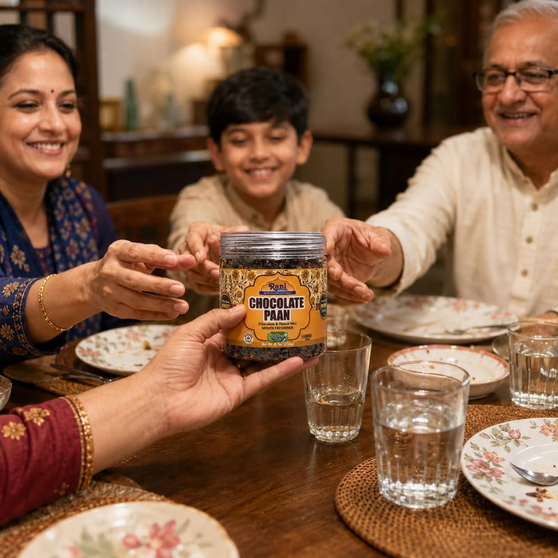 Rani Chocolate Mix (Chocolate & Fennel Mix) 8.8oz (250g) PET Jar ~ Indian Tasty Treats | Vegan | Gluten Friendly | NON-GMO | Indian Origin