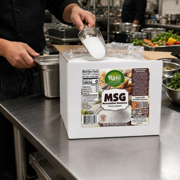 Rani MSG (Monosodium Glutamate) 160oz (10lbs) 4.54kg Bulk Box ~ Gluten Free | NON-GMO | Kosher | Vegan | Product of Vietnam