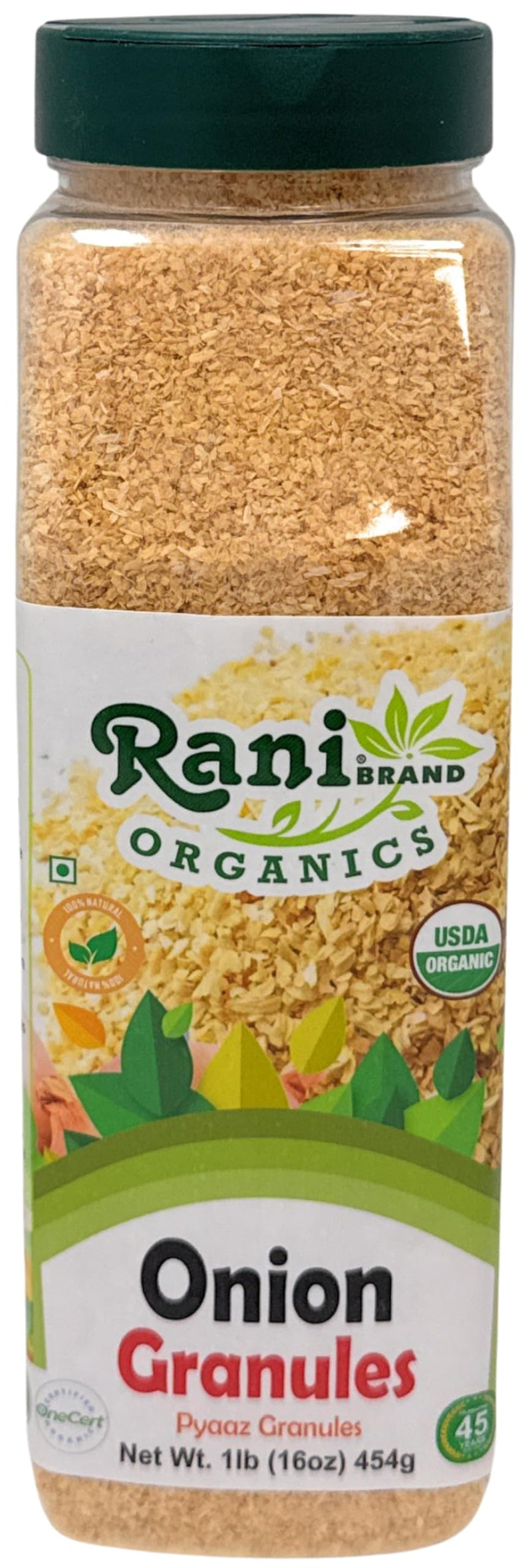 Rani Organic Granulated Onion (Pyaaz Granules) 16oz