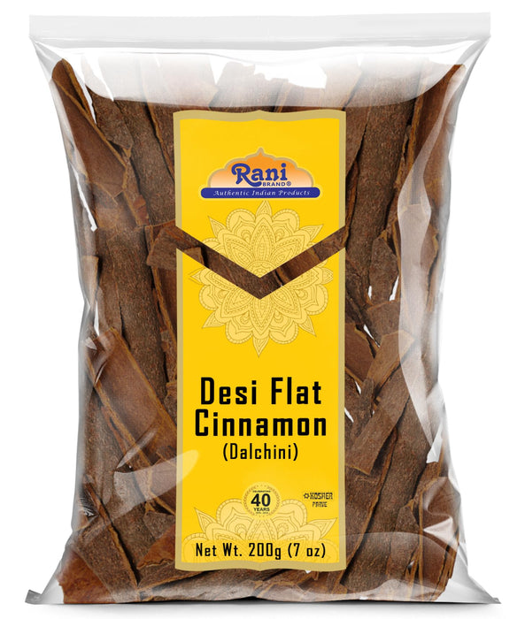 Rani Desi (Dalchini) Flat Cinnamon 7oz (200g) ~ All Natural | Vegan | Gluten Friendly | NON-GMO | Kosher | Indian Origin