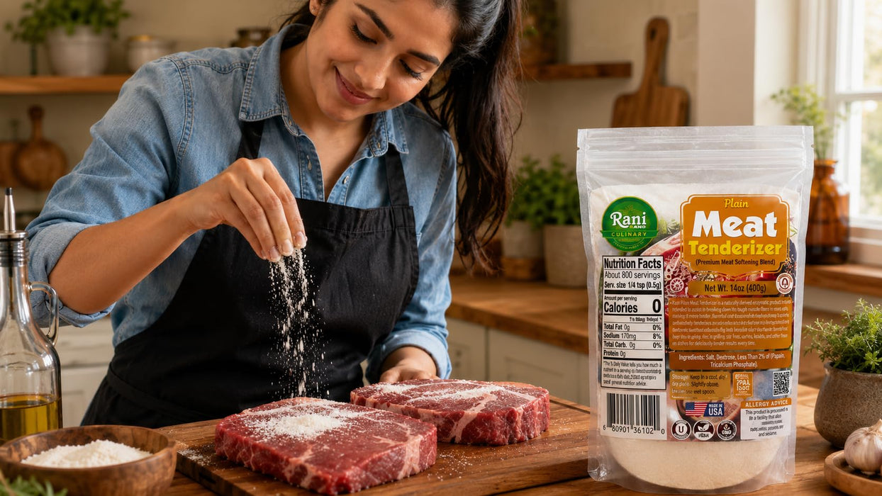 Rani Plain Meat Tenderizer (Premium Meat Softening Blend) 14oz (400g) ~ Gluten Free | NON-GMO | Kosher | Vegan | Product of USA