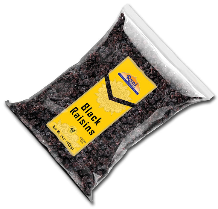 Rani Black Raisins 14oz (400g) ~ All Natural | Gluten Friendly | Non-GMO | Kosher | Vegan | Product of USA