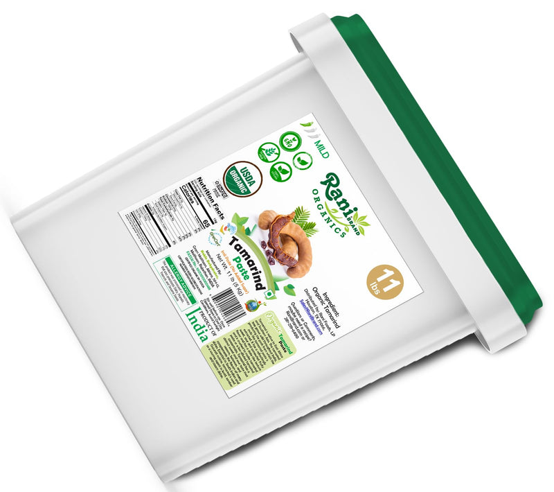 Organic Tamarind Paste (Imli Paste) 176oz (11lbs) 5kg - Rani Brand Authentic Indian Products