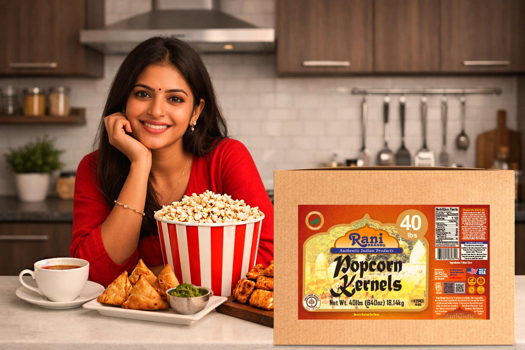 Rani Popcorn Kernels 40lbs (640oz) 18.14kg Bulk Box, Perfect for Stovetop, Microwave & Popcorn Machines ~ All Natural | Gluten Friendly | Vegan | NON-GMO | Kosher | Product of USA