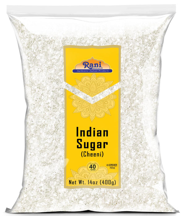 Rani Indian Sugar Khand (Khandsari) 14oz (400g) ~ All Natural | Gluten Friendly | No Colors | Vegan | Kosher | Indian Origin