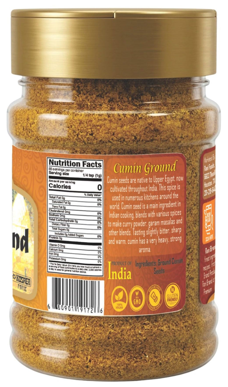 Rani Cumin (Jeera) Powder Spice 3oz (85g) ~ All Natural | Vegan | Gluten Friendly | NON-GMO | Kosher | Indian Origin
