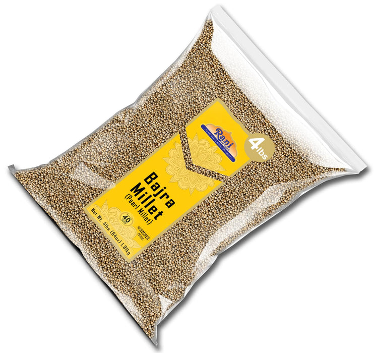 Rani Bajri Millet (Pearl Millet) 64oz (4lbs) 1.81kg Bulk ~ All Natural | Vegan | Gluten Friendly | NON-GMO | Kosher | Indian Origin