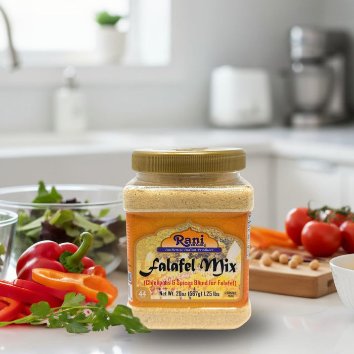 Rani Falafel Mix (Chickpeas & Spices Blend for Falafel) 20oz (1.25lbs) 567g PET Jar ~ Gluten Friendly | NON-GMO | Kosher | Product of USA