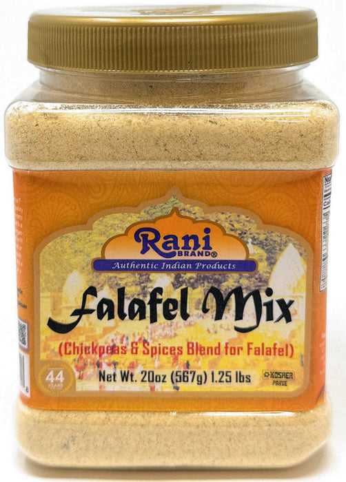 Rani Falafel Mix (Chickpeas & Spices Blend for Falafel) 20oz (1.25lbs) 567g PET Jar ~ Gluten Friendly | NON-GMO | Kosher | Product of USA