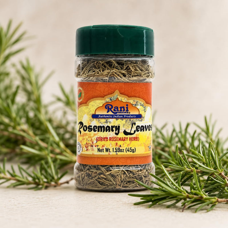 Rani Dried Rosemary Leaves 1.5oz (45g) PET Jar ~ All Natural | Gluten Friendly | NON-GMO | Kosher | Vegan | Indian Origin