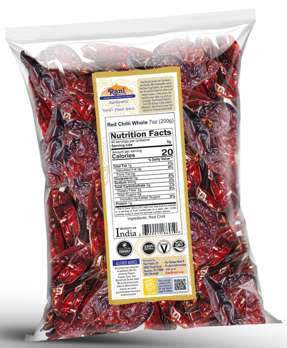 Rani Red Chilli Whole {5 Sizes Available}