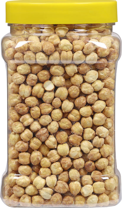 Rani Roasted Chana Skinless (Chickpeas) Plain Flavor (No Skin) 14oz (400g) PET Jar ~ All Natural | Vegan | No Preservatives | Kosher | Gluten Friendly | Indian Origin | Great Snack, Ready to Eat