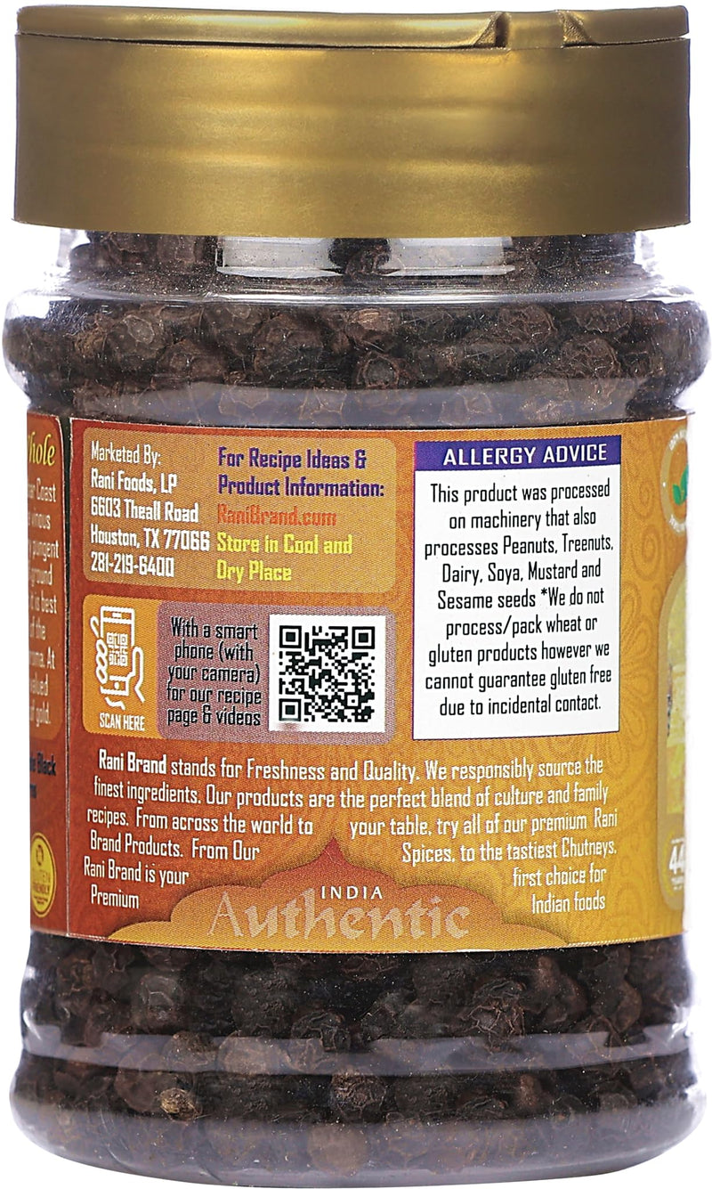 Rani Black Pepper Whole MG-1 {10 Sizes Available}