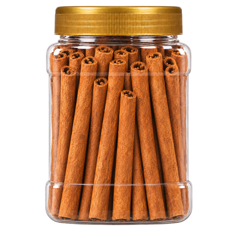 Rani Cinnamon Sticks 7oz (200g) PET Jar - 36-44 Sticks - Strong Aroma, Perfect for Baking, Cooking & Beverages | 3+ Inches Length - Cassia Saigon Cinnamon from Vietnam | Kosher