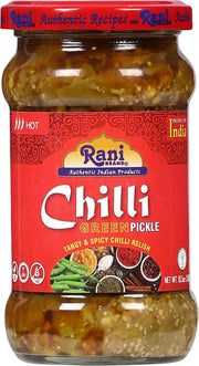 Rani Green Chilli Pickle Hot 10.5oz