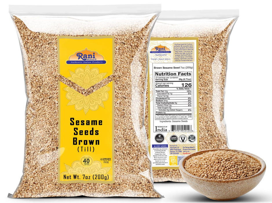 Rani Sesame Seeds (Brown) {3 Sizes Available}