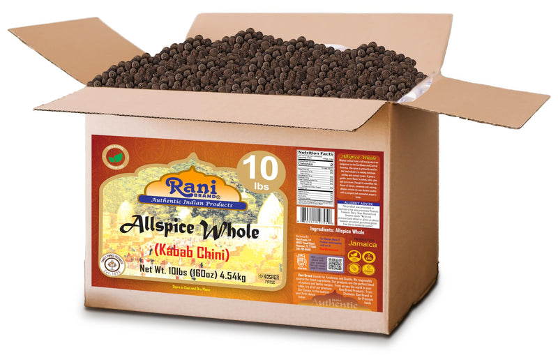 Rani Allspice (Kabab Chini) Whole Spice 160oz (10lbs) 4.54kg Bulk Box ~ All Natural | Vegan | Gluten Friendly | NON-GMO | Kosher | Product of Jamaica