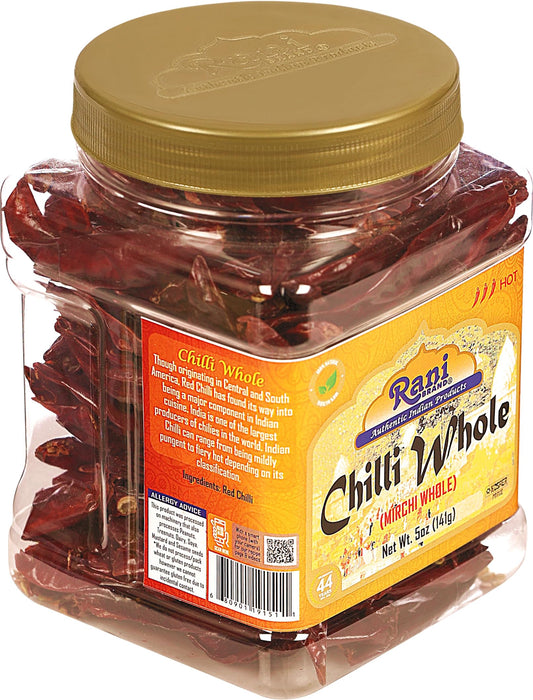 Rani Chilli Whole Stemless 3.5oz (100g) ~ All Natural, Vegan
