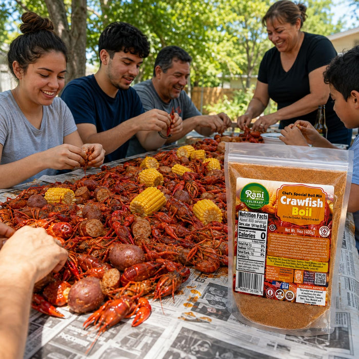 Rani Crawfish Boil (Extra Hot Crawfish, Shrimp & Crab Boil) 14oz (400g) ~ Gluten Free | NON-GMO | Kosher | Vegan | Product of USA