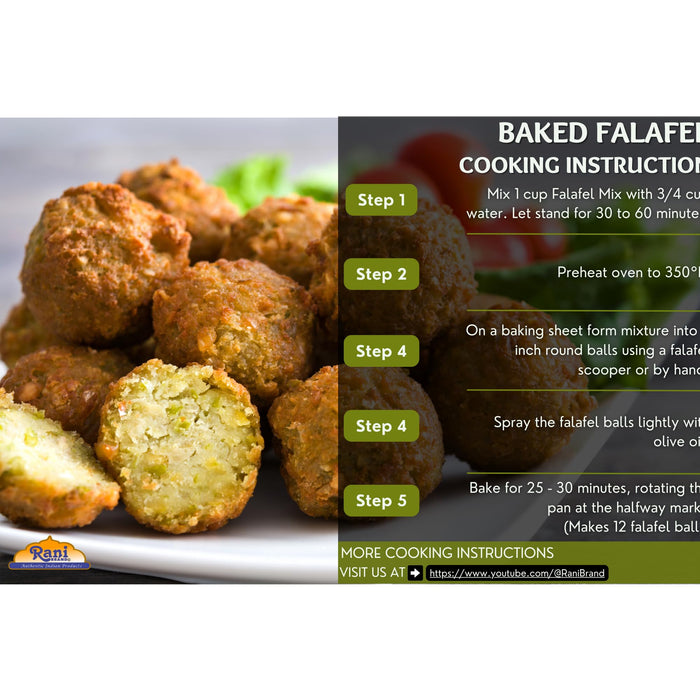 Rani Falafel Mix (Chickpeas & Spices Blend for Falafel) 20oz (1.25lbs) 567g PET Jar ~ Gluten Friendly | NON-GMO | Kosher | Product of USA