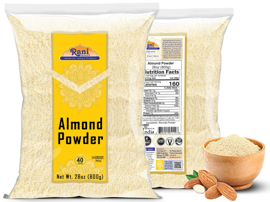 Rani Almonds Powder 28oz (800g) ~ All Natural | Gluten Friendly | NON-GMO | Kosher | Vegan | Product of USA