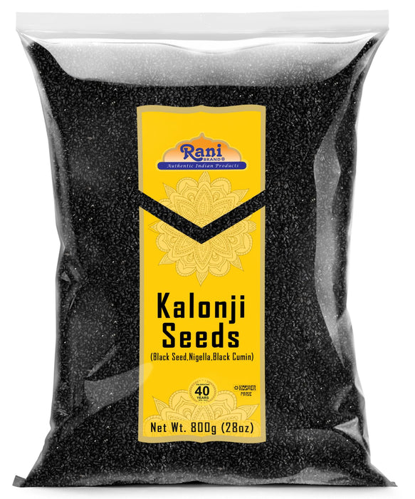 Rani Kalonji (Black Seed, Nigella Sativa, Black Cumin) Seeds 28oz (800g) All Natural ~ Gluten Friendly | NON-GMO | Kosher | Vegan | Indian Origin