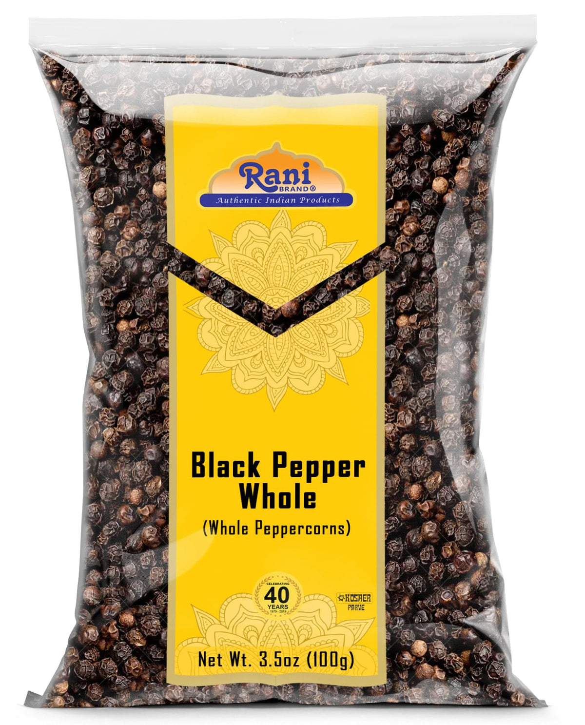 iSpice | Black Pepper Whole | 6.4 oz | Gourmet Spice | Kosher | Halal | Freshly-Milled