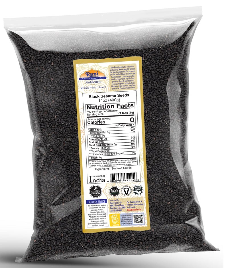 Rani Black Sesame Seeds {2 Sizes Available}