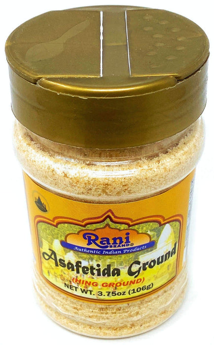 Rani Asafetida (Hing) Ground 3.75oz (106g) PET Jar, Pack of 12 ~ All Natural | Salt Free | Vegan | Non-GMO | Asafoetida Indian Spice | Best for Onion Garlic Substitute