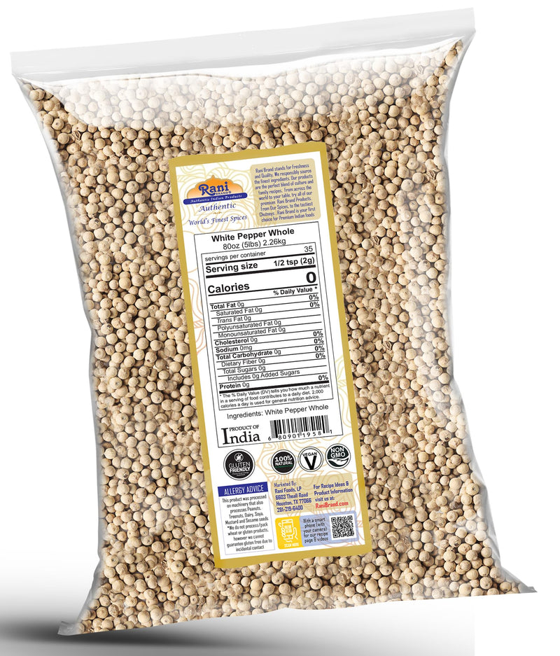 Rani White Pepper {5 Sizes Available}