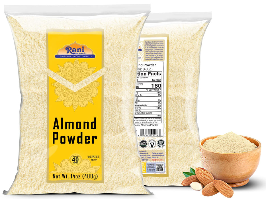 Rani Almonds Powder 14oz (400g) ~ All Natural | Gluten Friendly | NON-GMO | Kosher | Vegan | Product of USA