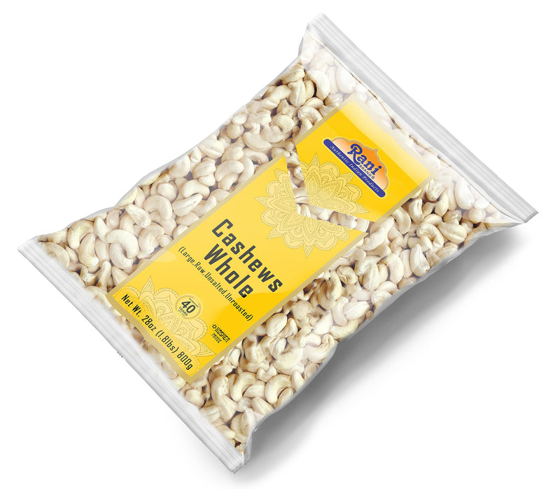 Rani Raw Cashews Whole (uncooked, unsalted) 28oz (800g) ~ All Natural, No Preservatives | Vegan | NON-GMO | Kosher | Gluten Friendly