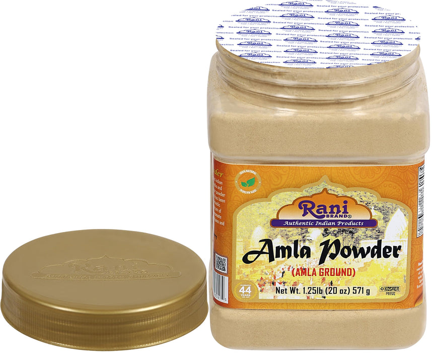 Rani Amla Powder (Indian Gooseberry) 20oz (1.4lbs) 571g PET Jar ~ All Natural | No Color | Gluten Friendly | Vegan | NON-GMO | Kosher | No Salt or fillers | Indian Origin