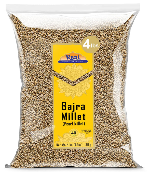 Rani Bajri Millet (Pearl Millet) 64oz (4lbs) 1.81kg Bulk ~ All Natural | Vegan | Gluten Friendly | NON-GMO | Kosher | Indian Origin