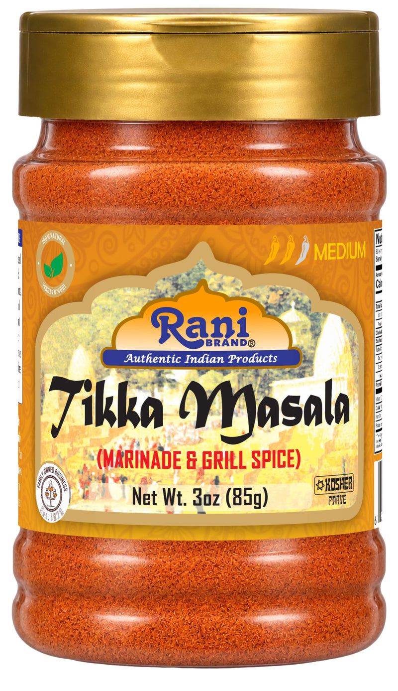 Rani Tikka Masala Indian 7-Spice Blend 3oz (85g) ~ All Natural, Salt-Free | Vegan | Kosher | No Colors | Gluten Free Ingredients | NON-GMO
