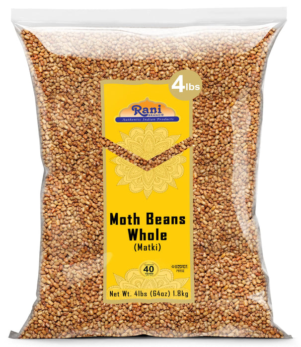 Rani Moth Beans Whole 64oz (4lbs) 1.81kg Bulk ~ All Natural | Gluten Friendly | Non-GMO | Kosher | Vegan | Indian Origin