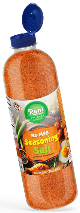 Rani No MSG Seasoning Salt (All Purpose Seasonign Salt) 24oz (1.5lbs) 680g PET Jar ~ All Natural | Gluten Friendly | NON-GMO | Kosher | Vegan | Product of USA