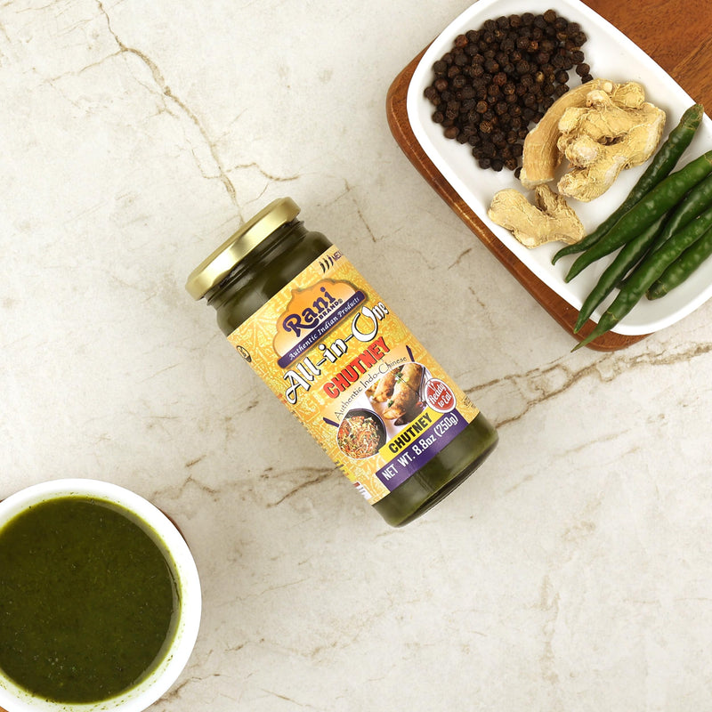 Rani All-in-One Chutney 8.8oz (250g) Glass Jar ~ No Colors | NON-GMO | Kosher | Vegan | Gluten Free | Indian Origin