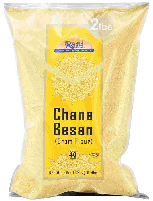 Rani Chana Besan (Chickpeas Flour, Gram) 32oz (2lbs) 908g ~ All Natural | Vegan | Gluten Friendly | NON-GMO | Kosher | Indian Origin