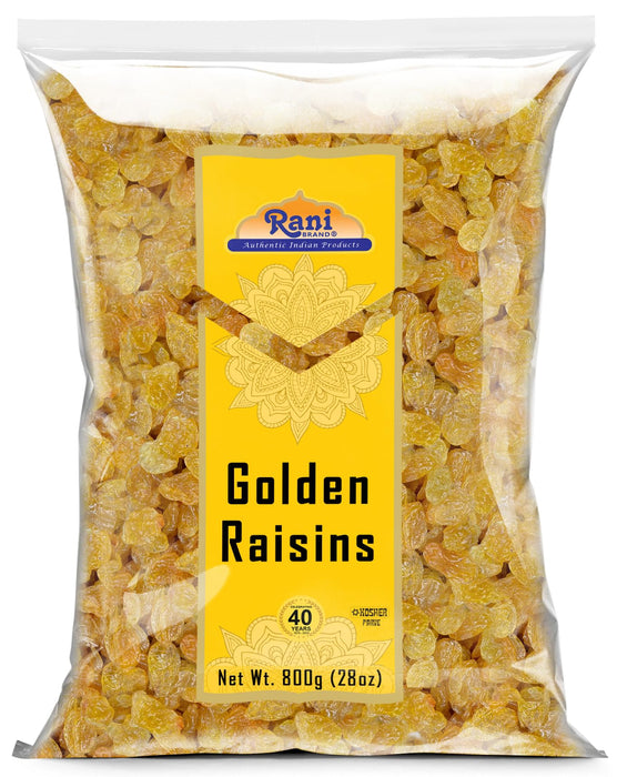 Rani Golden Raisins 28oz (800g) ~ All Natural | Gluten Friendly | NON-GMO | Kosher | Vegan | Indian Origin