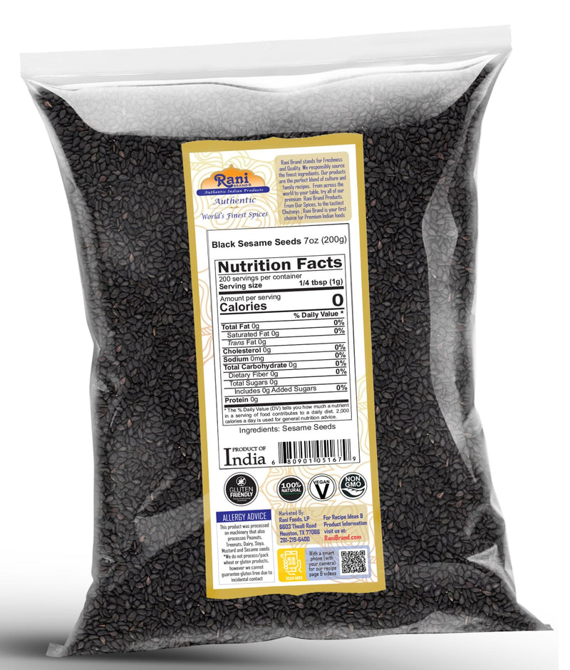 Rani Black Sesame Seeds {2 Sizes Available}